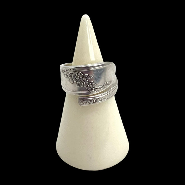 Spoon Ring Sz 10.5 - Cascading Floral
