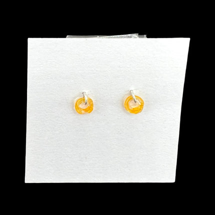 Yellow Li'l Donut Earrings