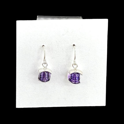 Purple Lantern Earrings