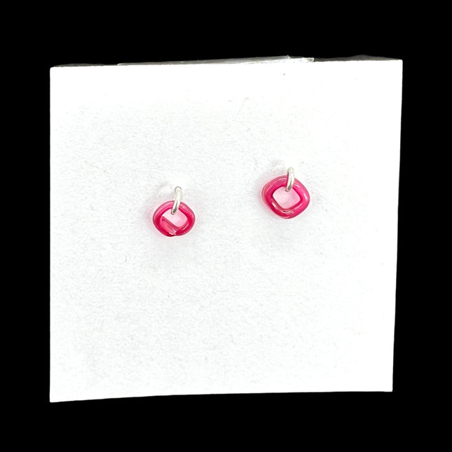 Pink Li'l Donut Earrings
