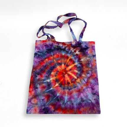 Spiraled Orange, Purple, Blue Tote