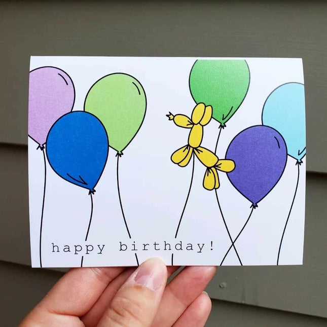 Balloon Dog Card