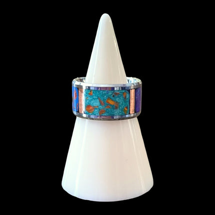 Multicolored Infill Ring - Size 9