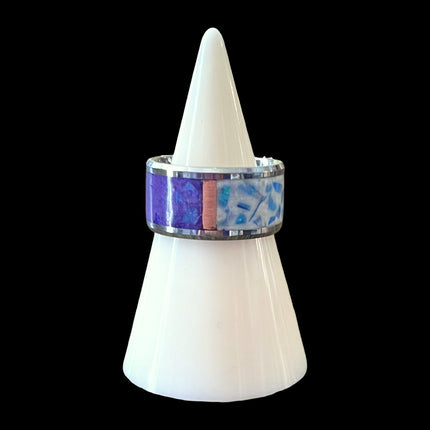 Multicolored Infill Ring - Size 9
