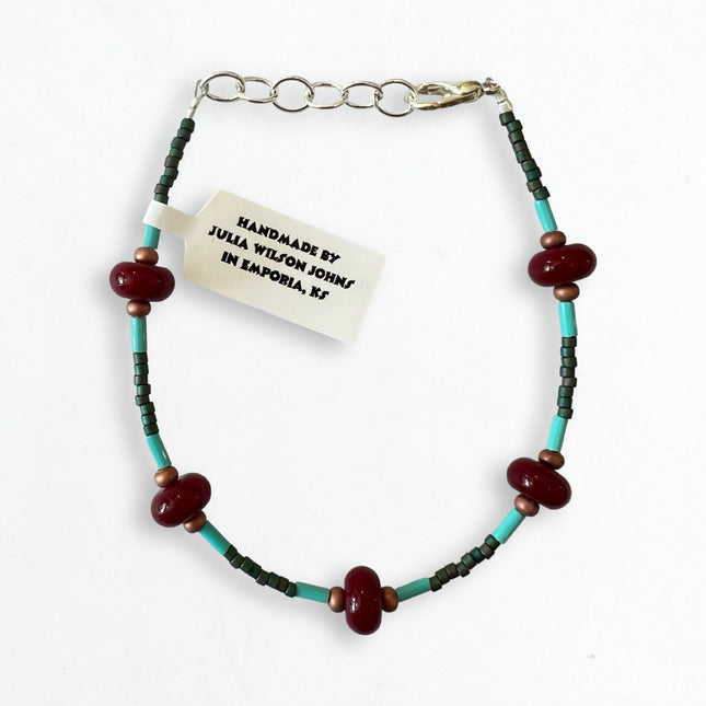 Dark Green, Teal, Maroon