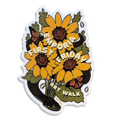 Abbey Segobra Sunflower EFF Sticker