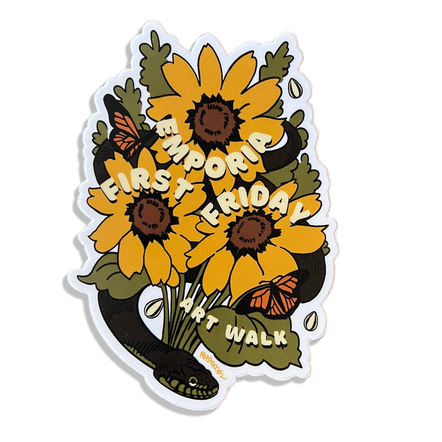 Abbey Segobra Sunflower EFF Sticker