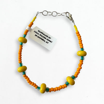 Orange, Yellow, Teal