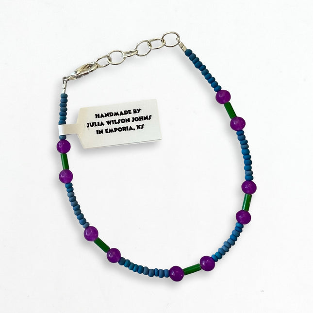 Blue, Green, Purple