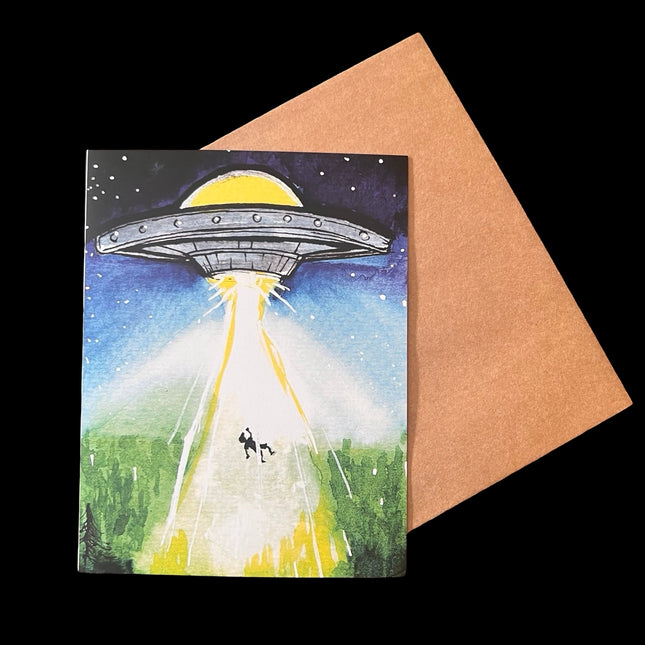 UFO Abduction Greeting Card