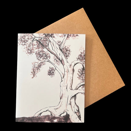 Sepia Tree Greeting Card