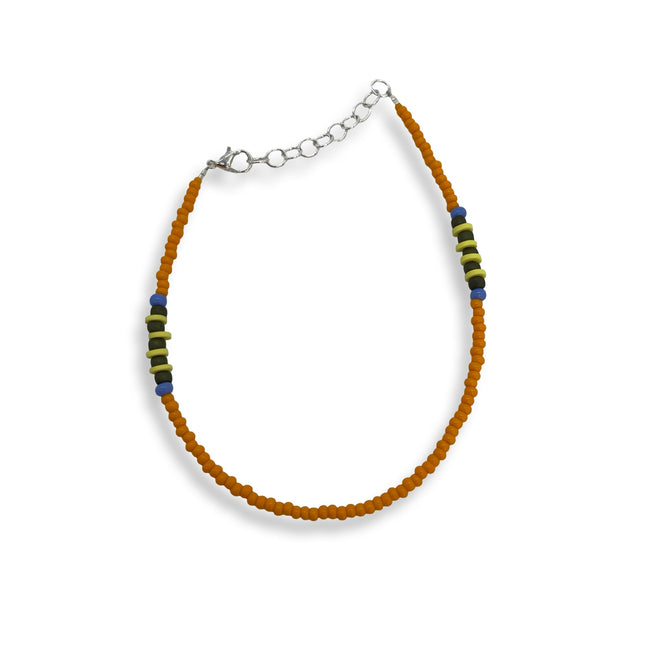 Orange Green Yellow Anklet