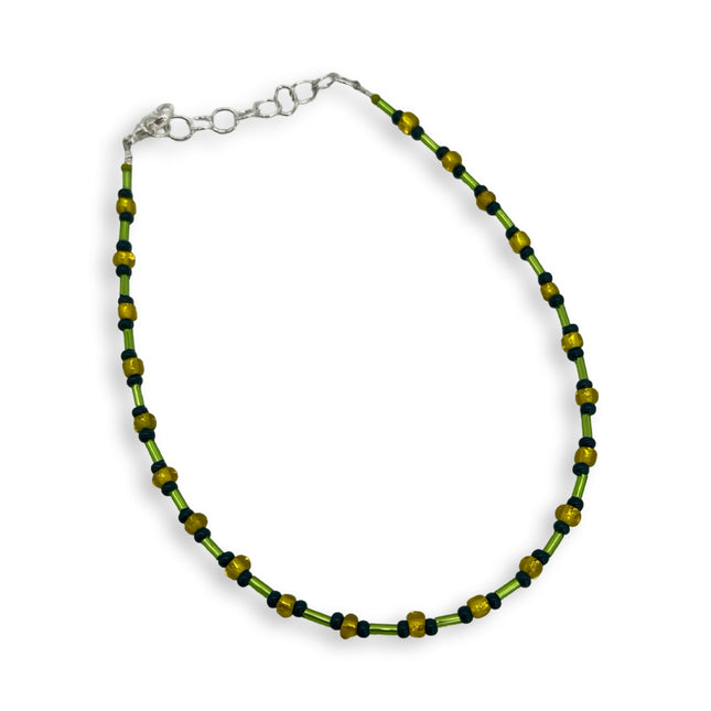 Shiny Green & Yellow Anklet
