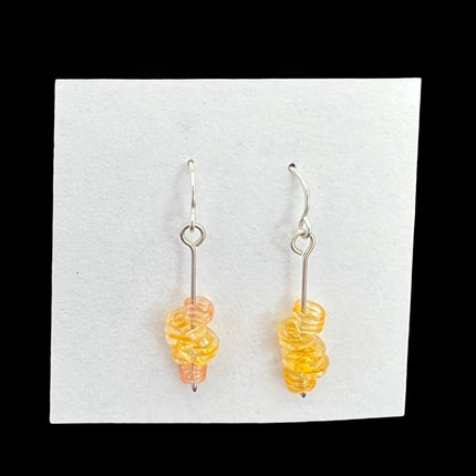 Yellow Wave Earrings