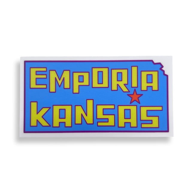 Blue Emporia KS Sticker