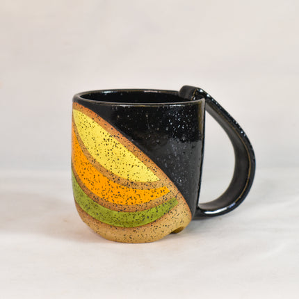 Rainbow Orbit Mug Black