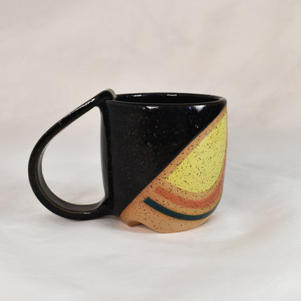 Black Rainbow Orbit Mug