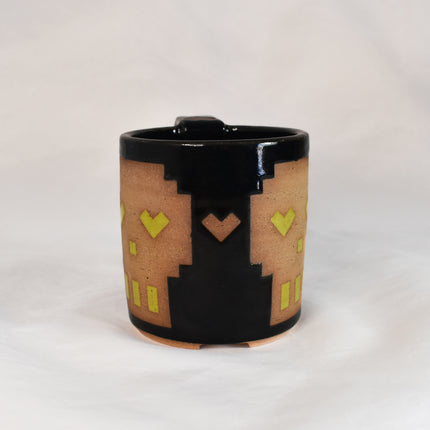 Black Pixel Skull Mug #1