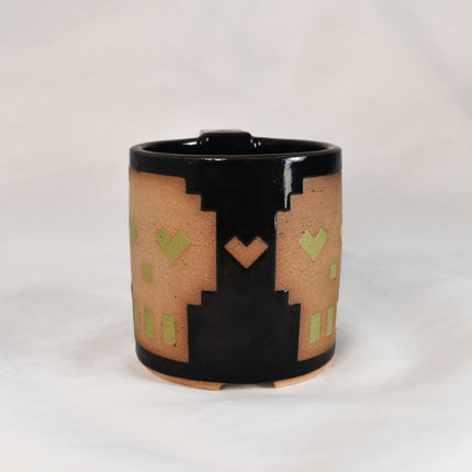 Black Pixel Skull Mug #2