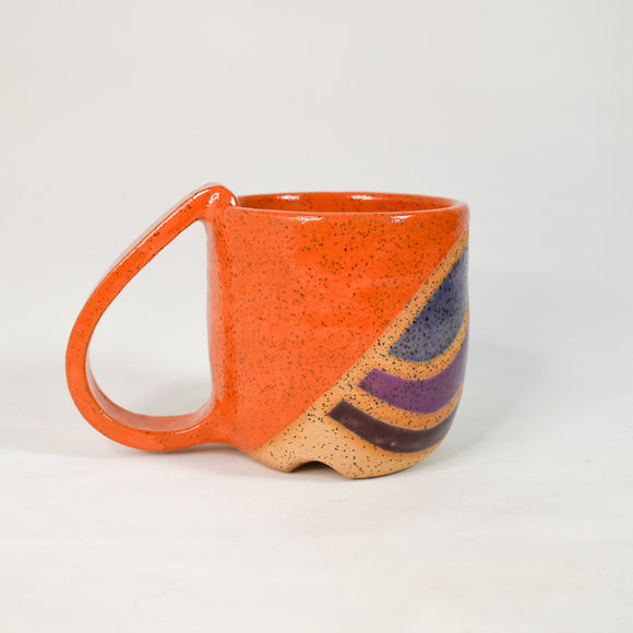 Orange Rainbow Orbit Mug