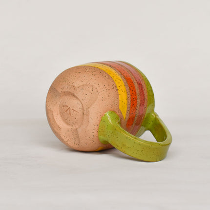 Rainbow Wave Mug -01|Lime
