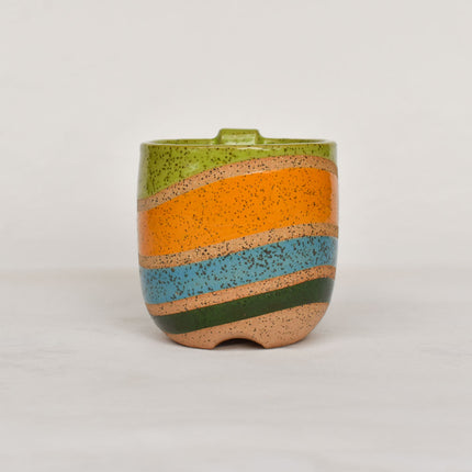 Rainbow Wave Mug -02|Lime