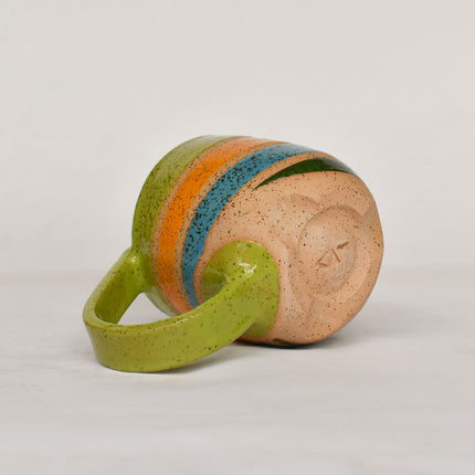 Rainbow Wave Mug -02|Lime
