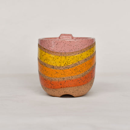 Rainbow Wave Mug -Pink