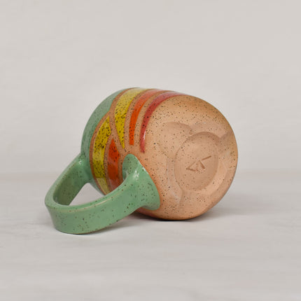 Rainbow Wave Mug -Turquoise