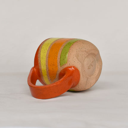 Rainbow Wave Mug -Orange