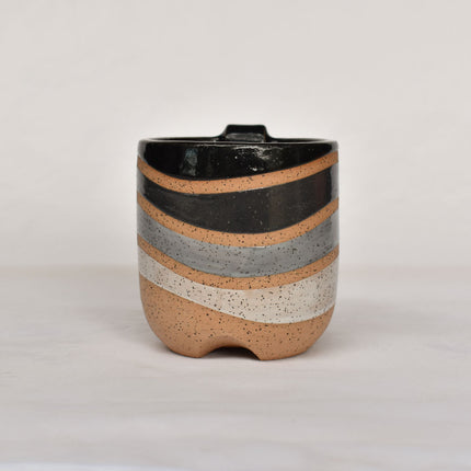 Rainbow Wave Mug -Black