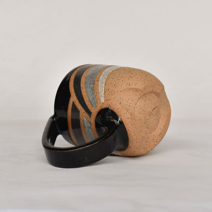 Rainbow Wave Mug -Black