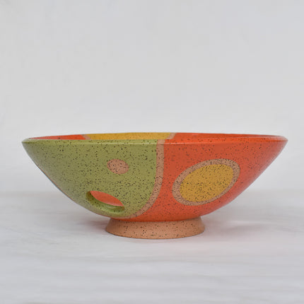 Circle Fruit Bowl-Orange,Lime, Gold