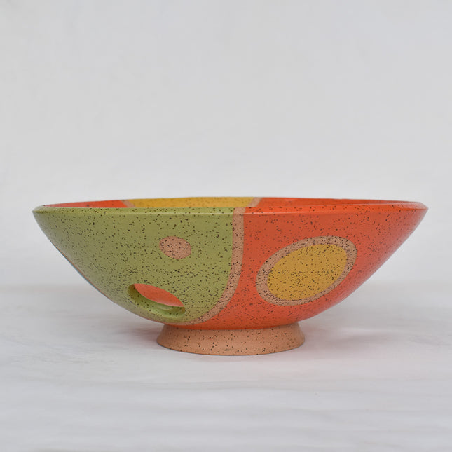 Circle Fruit Bowl-Orange,Lime, Gold