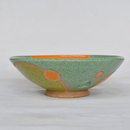 Circle Fruit Bowl-Turquoise, Lime, Orangerie