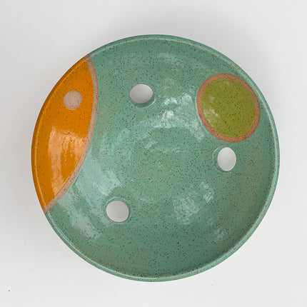 Circle Fruit Bowl-Turquoise, Lime, Orangerie