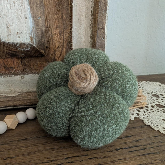 Light Green Sweater Pumpkin