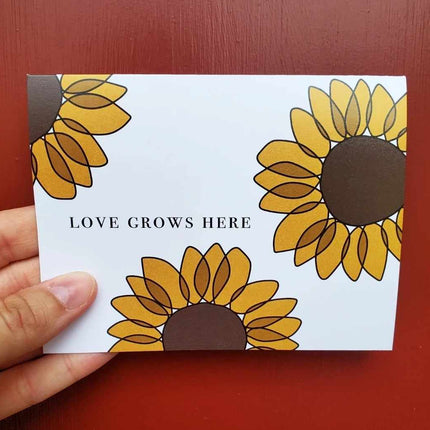 Love Grows Here Card