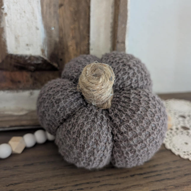 Pewter Sweater Pumpkin