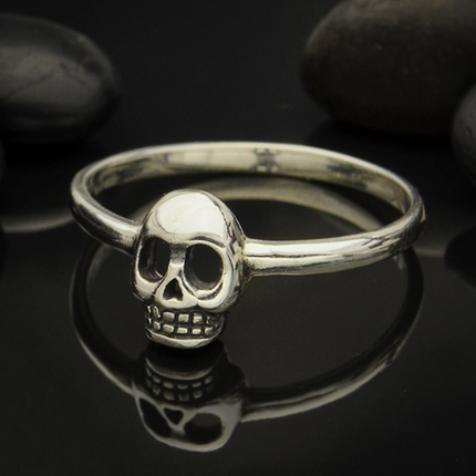 Silver Skull Ring