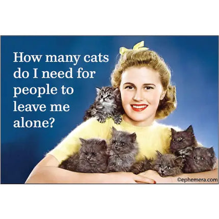 How Many Cats Magnet
