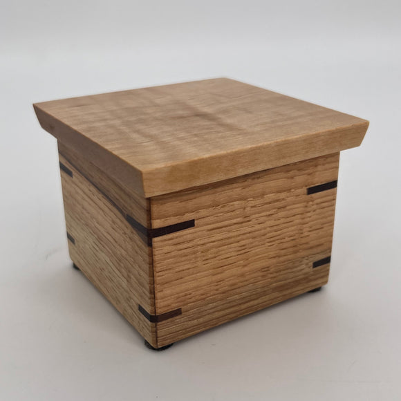 Ash Walnut & Maple Lid Box