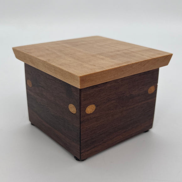 Walnut Box with Maple Top