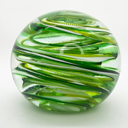 Green Master Swirl Paperweight