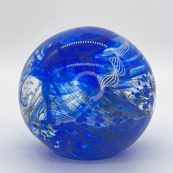 Blue Orb Paperweight
