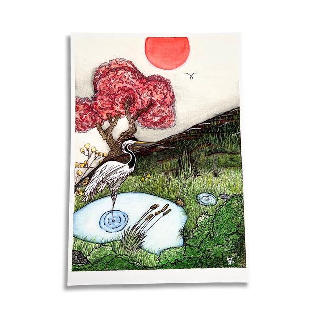 Crane Print