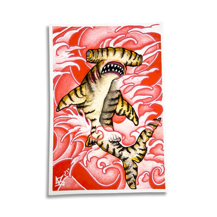 Hammerhead Shark Print