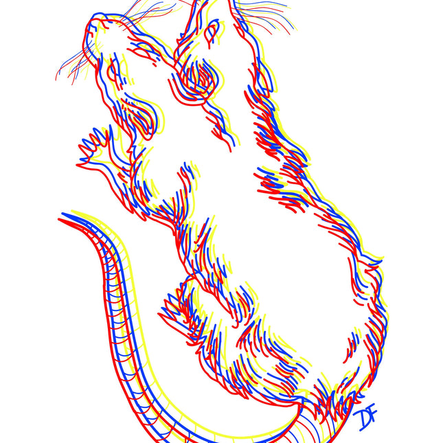 Twisted Rat Print