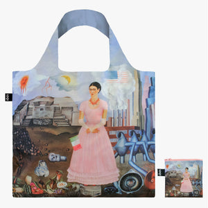 Frida Kahlo "Self Portrait on the Borderline between Mexico and the United States" Shopping Bag
