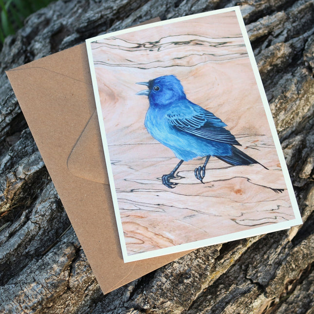 Indigo Bunting Card